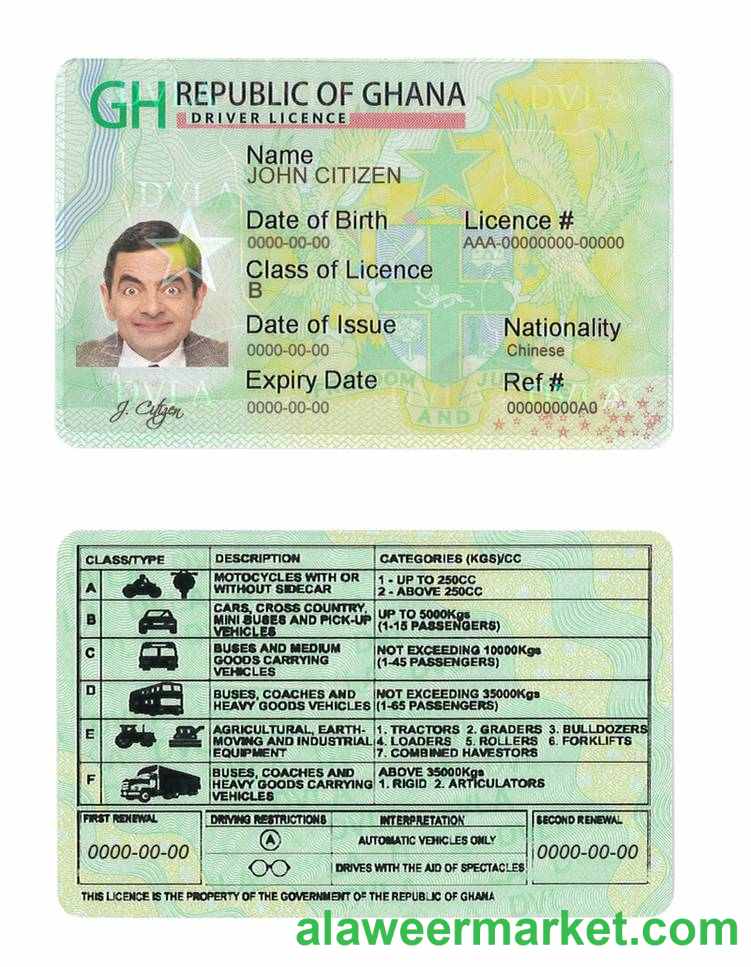 Ghana driving license